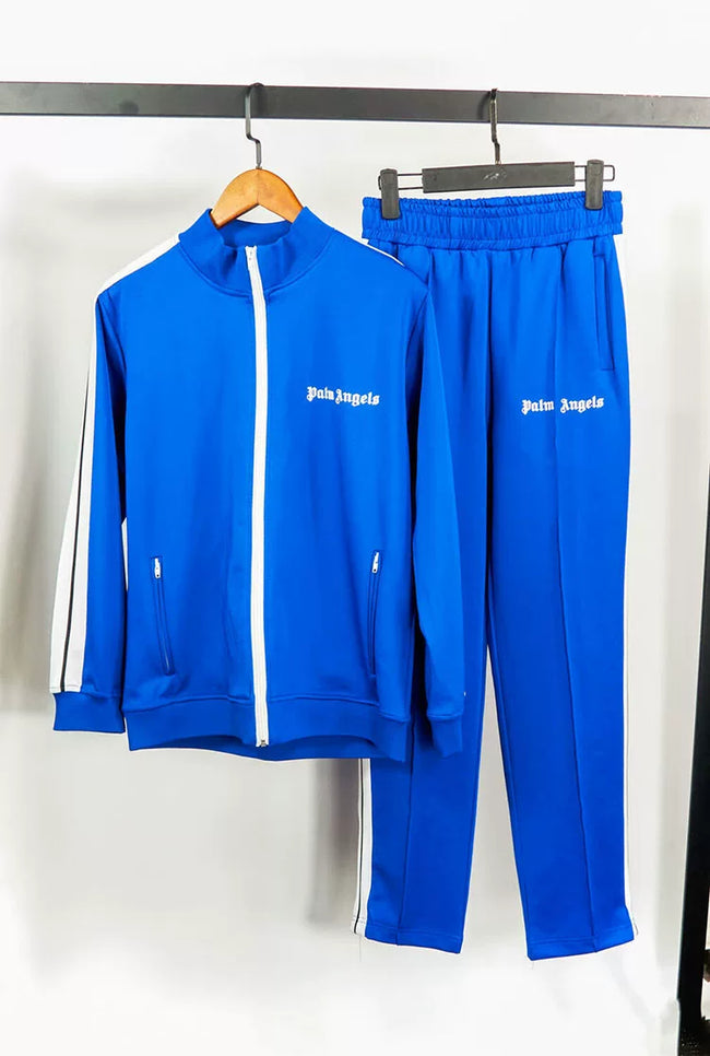 Palm Angels Classic Track Jacket & Pants Set - Blue/White Hover Image