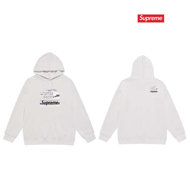 Cross border high version trendy brand Supreme letter printed hooded sweatshirt jacket, classic BOX looped hoodie for men and women (17) Hover Image