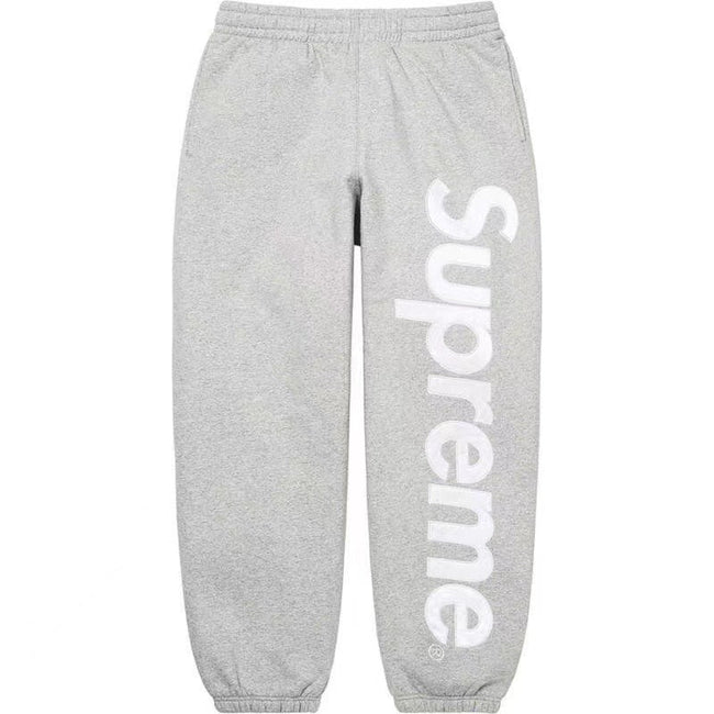 SUPREME Trendy SWEATPANTS Street Street Trendy Men's Loose Velvet Waist Pants Leg Tight Sports Pants Casual (5) Hover Image