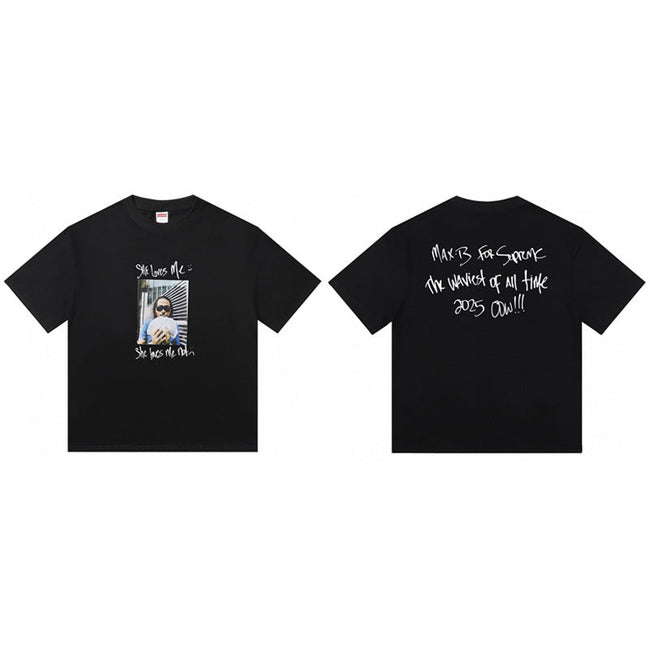 Cross border supply, foreign trade wholesale, trendy brand Supreme, short sleeved American BOX, classic 240g top, T-shirt with half sleeves, 10 (8) Hover Image