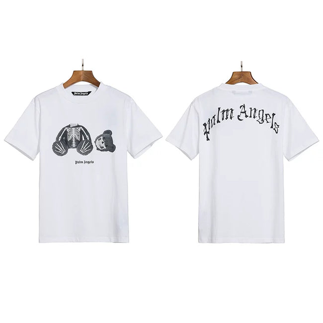 Palm Angels X-Ray Skeleton Bear Graphic T-Shirt - White Hover Image
