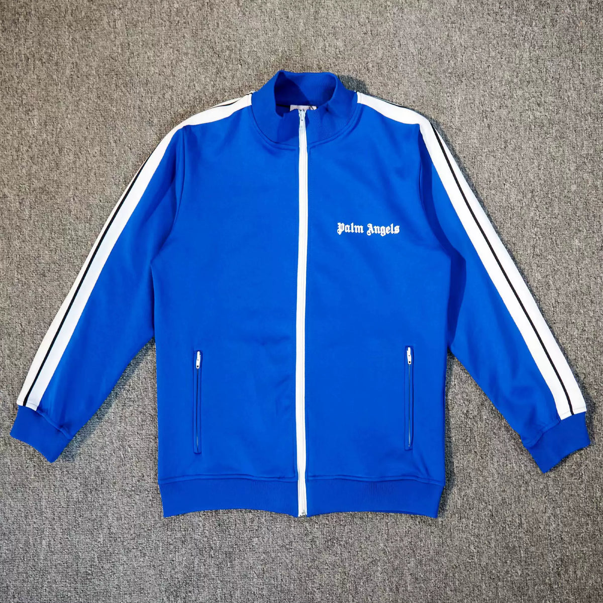 Palm Angels Classic Track Jacket - Blue/White