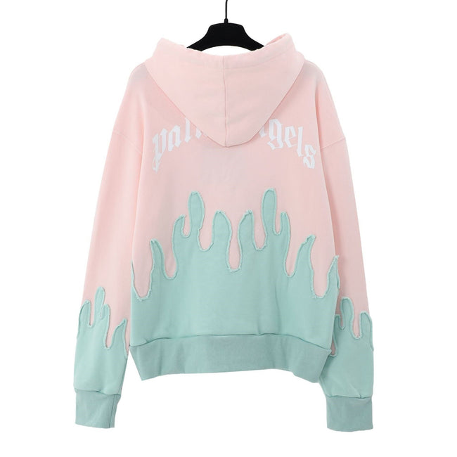 Palm Angels Ice Cream Flame Hoodie - Pink/Mint Hover Image