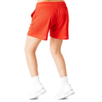 VENTED MESH SHORTS SCRIPT - RED / GOLD