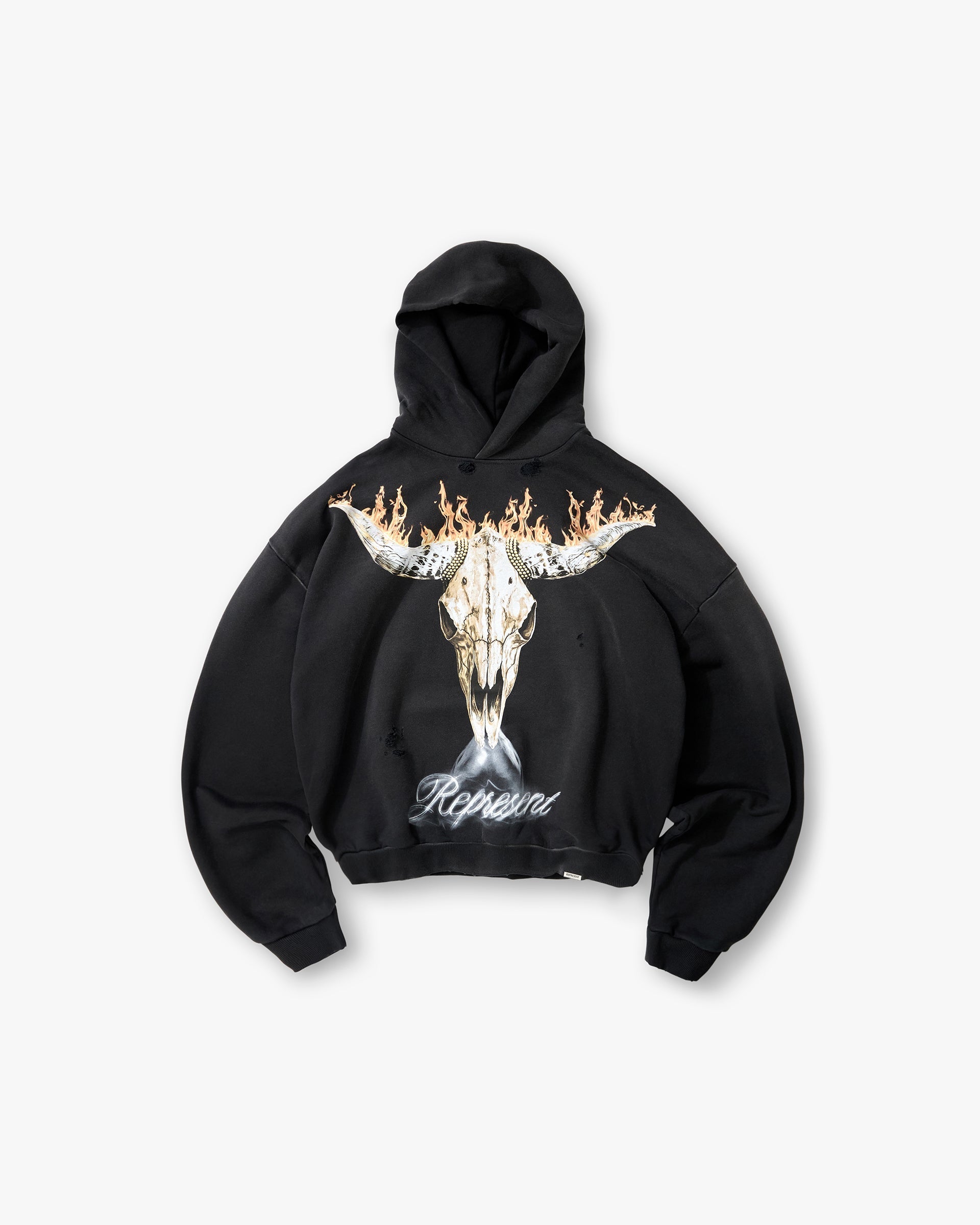 British Cowboys Hoodie - Stained Black