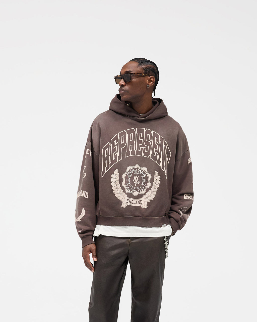 Represent Legacy Crest Hoodie - Nero