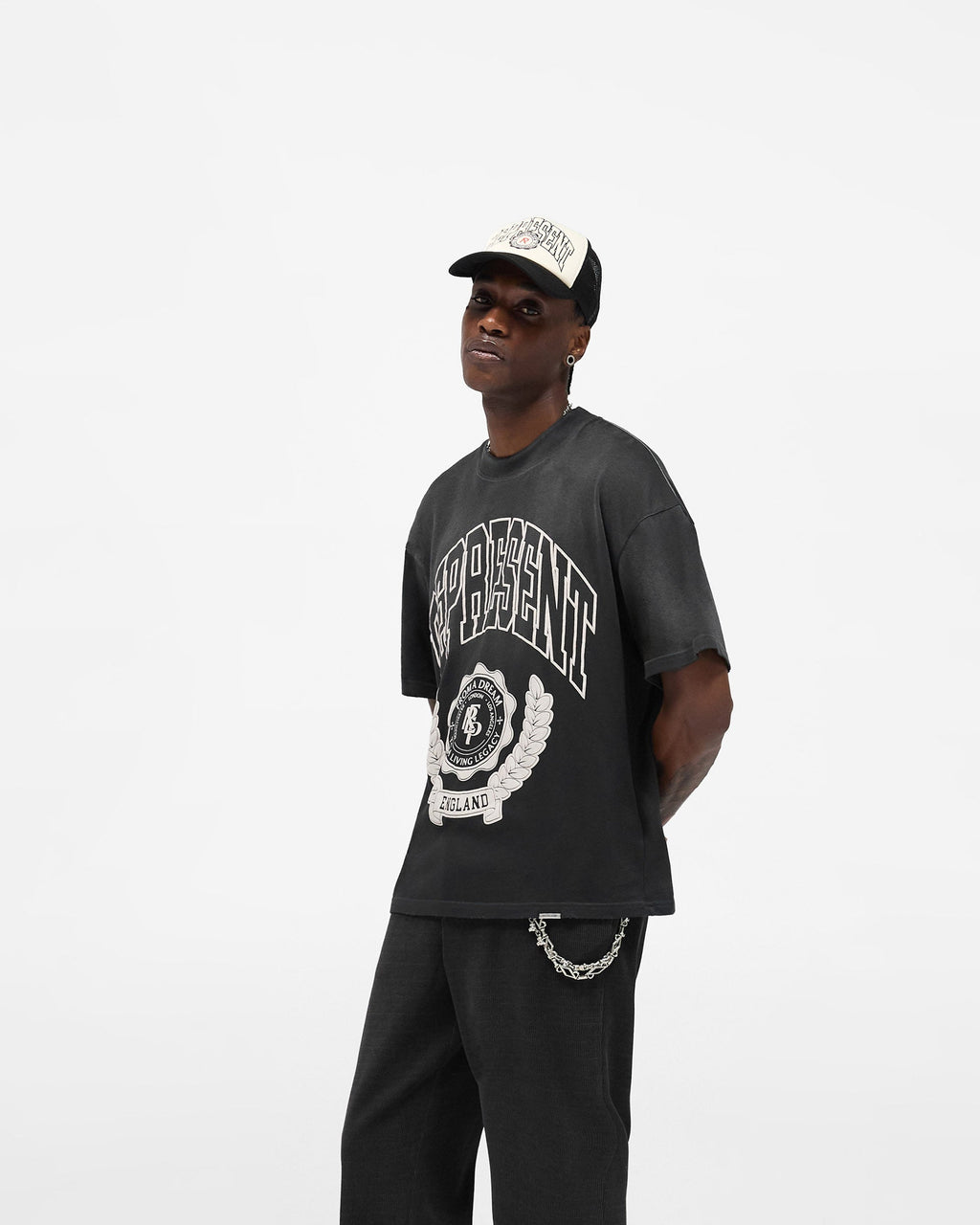 Legacy Crest T-Shirt - Stained Black