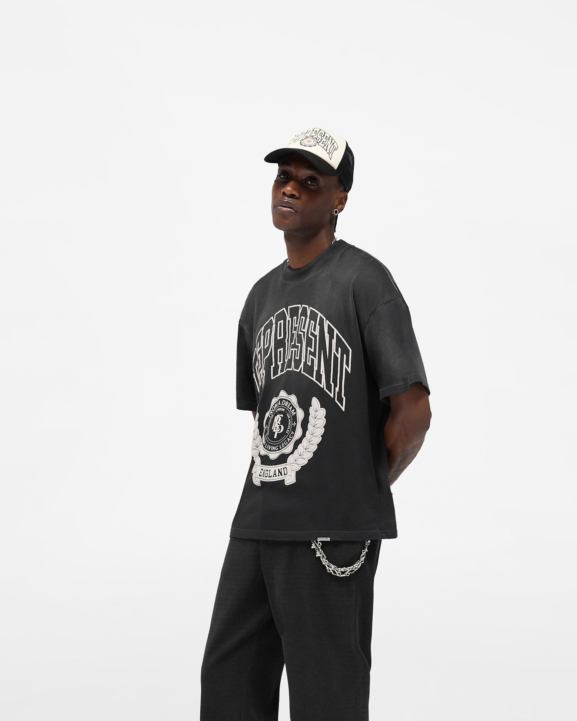 Legacy Crest T-Shirt - Stained Black