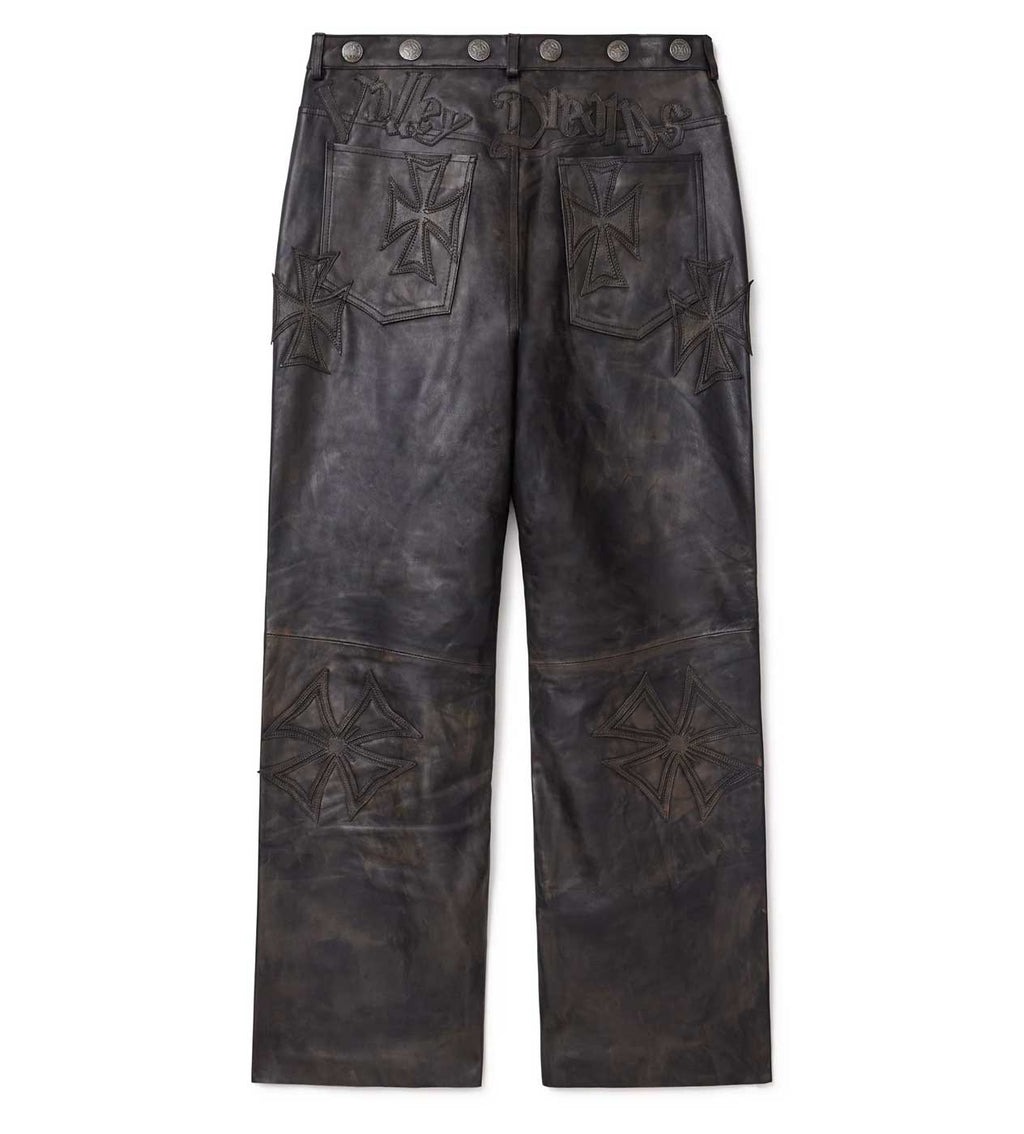 Vale Forever Croxxx Leather Pants — Black