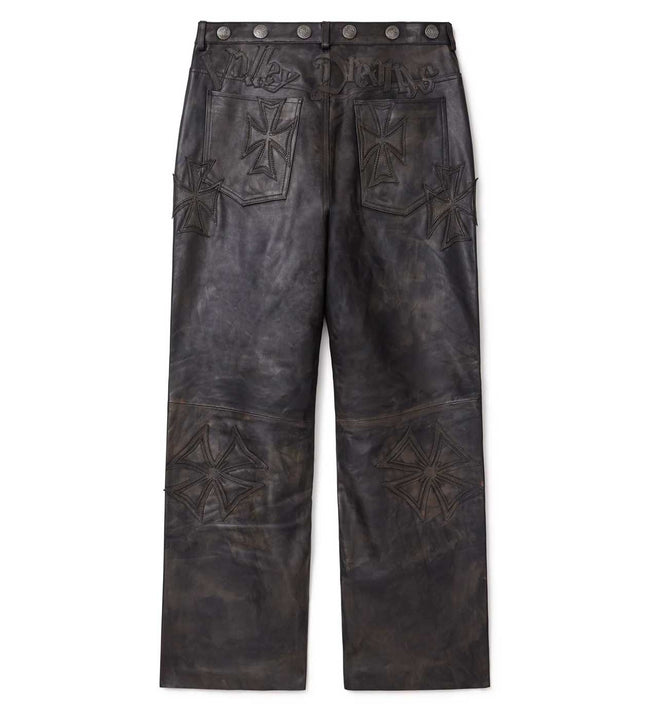 Vale Forever Croxxx Leather Pants — Black Main Image