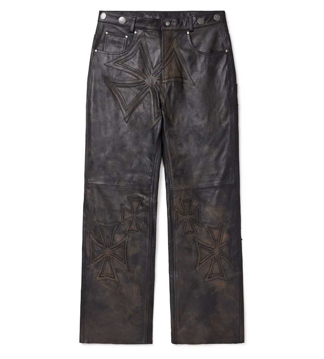 Vale Forever Croxxx Leather Pants — Black Hover Image
