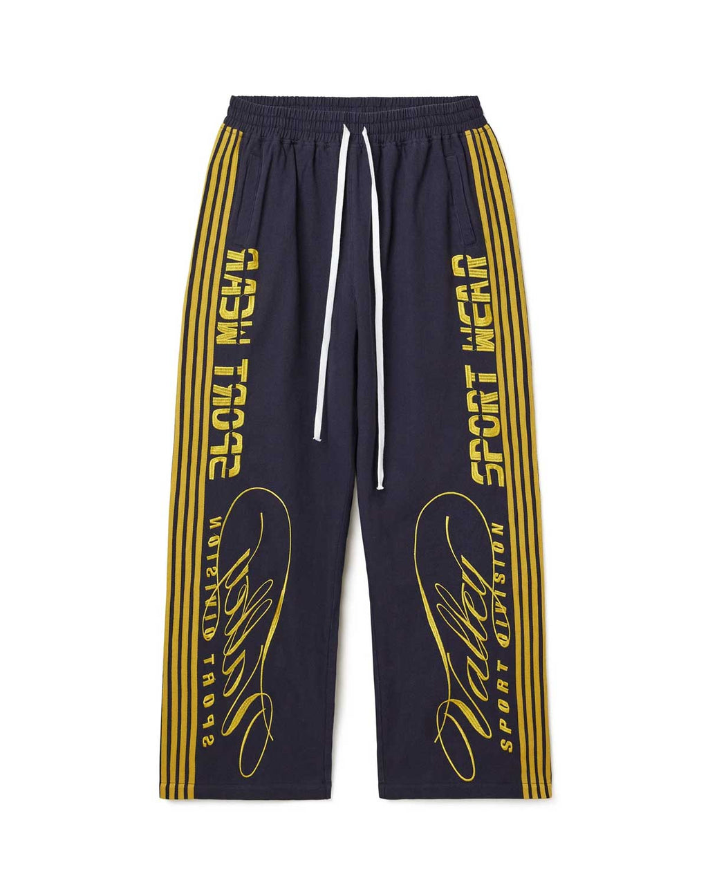 Vale Forever Cursive Track Pants — Navy