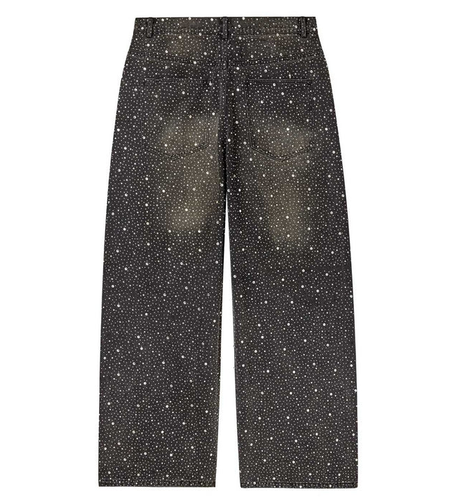 Vale Forever Iced Out Denim Pants — Black Main Image