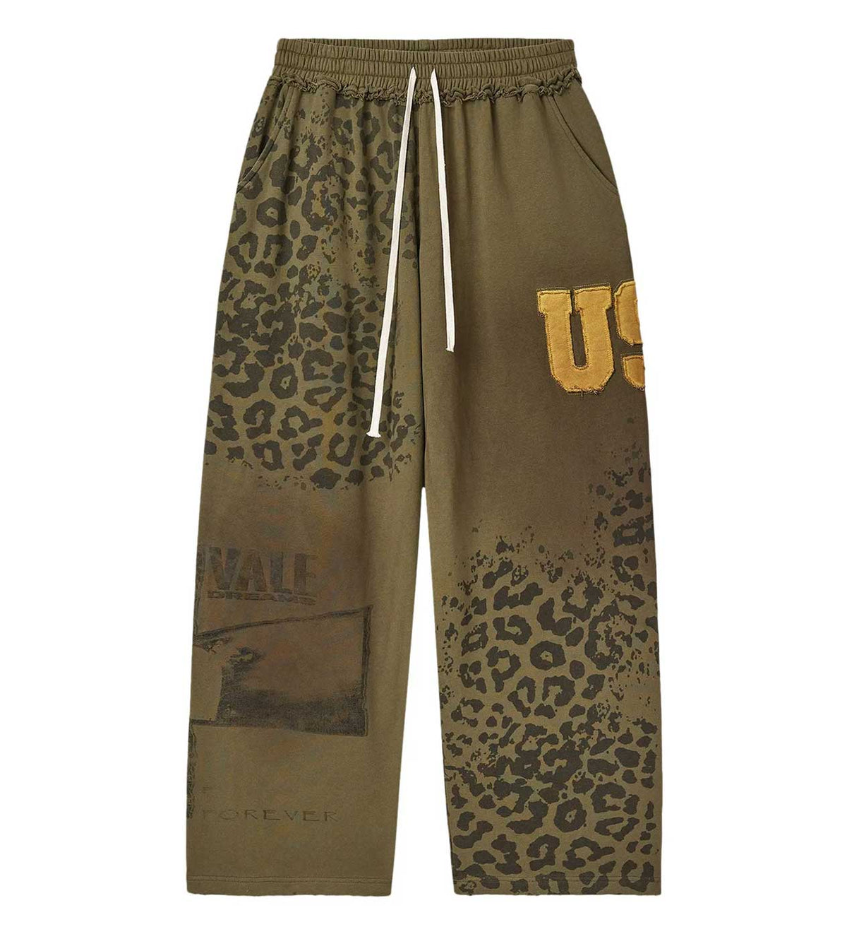 Vale Forever Safari Sweatpants — Olive / Leopard