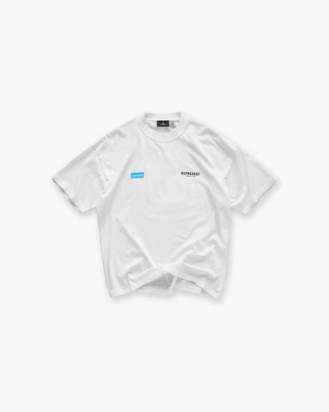 Represent X Oasis Owners Club T-Shirt - Flat White Main Image
