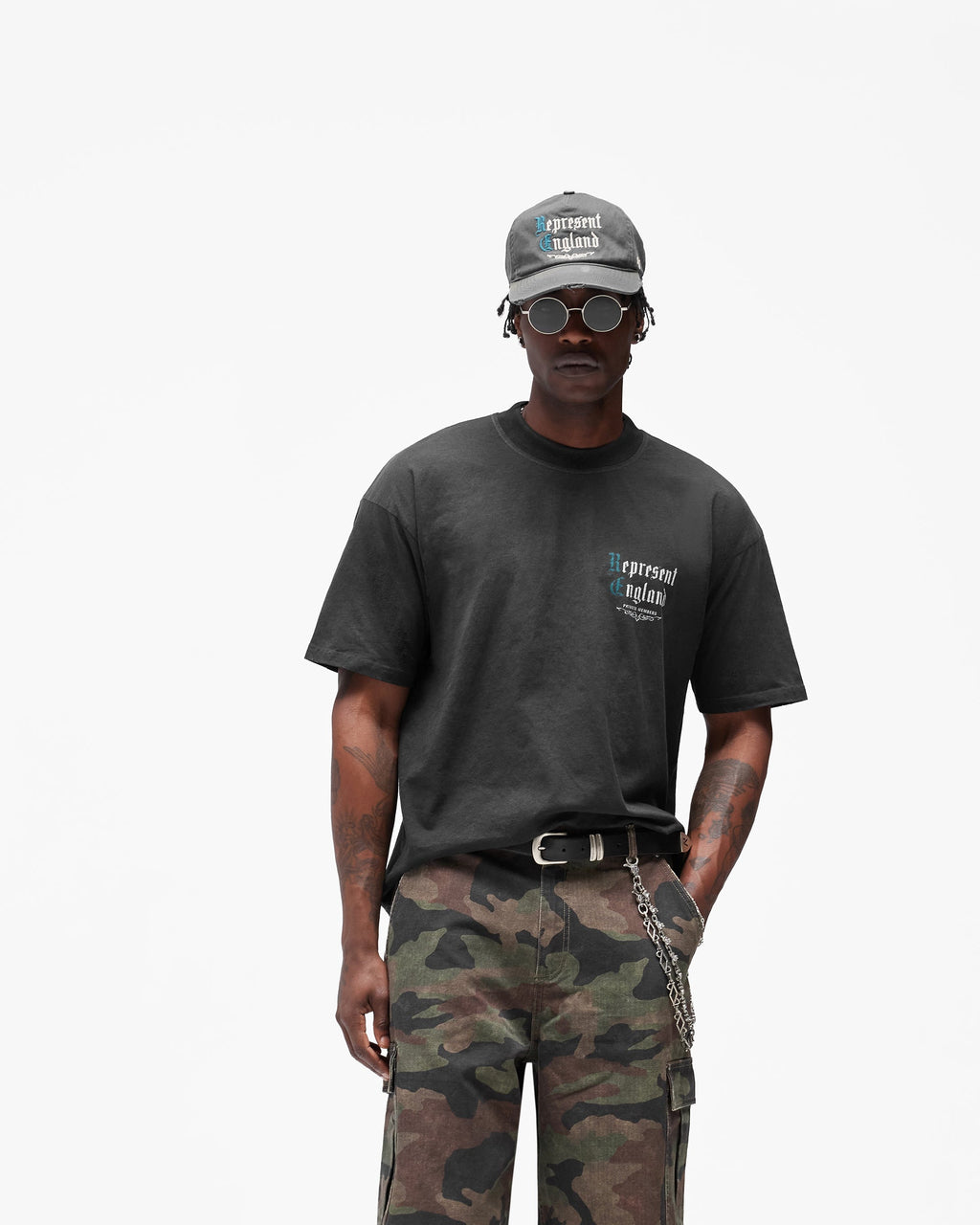 Private Members T-Shirt - Stained Black