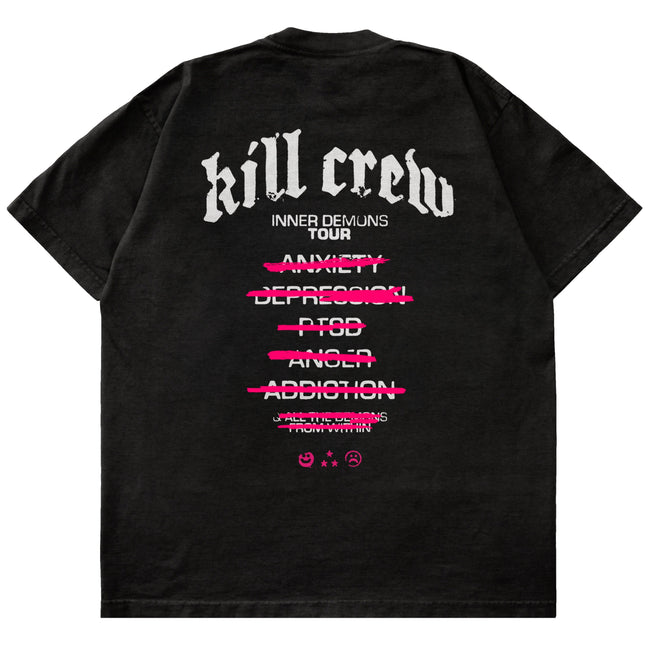 RELAXED FIT INNER DEMONS TOUR T-SHIRT - BLACK / WHITE Hover Image