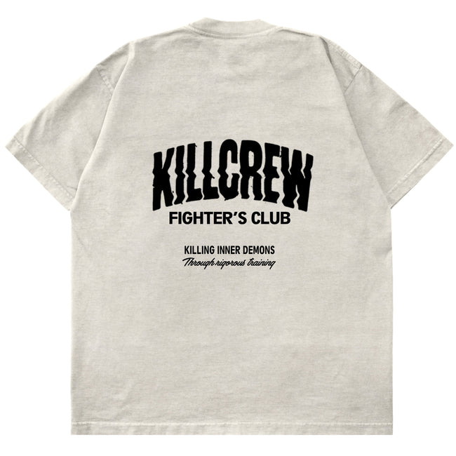RELAXED FIT RIGOROUS TRAINING T-SHIRT - CREAM / BLACK Hover Image