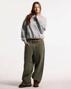 CURVED HOODIE ASH GREY
