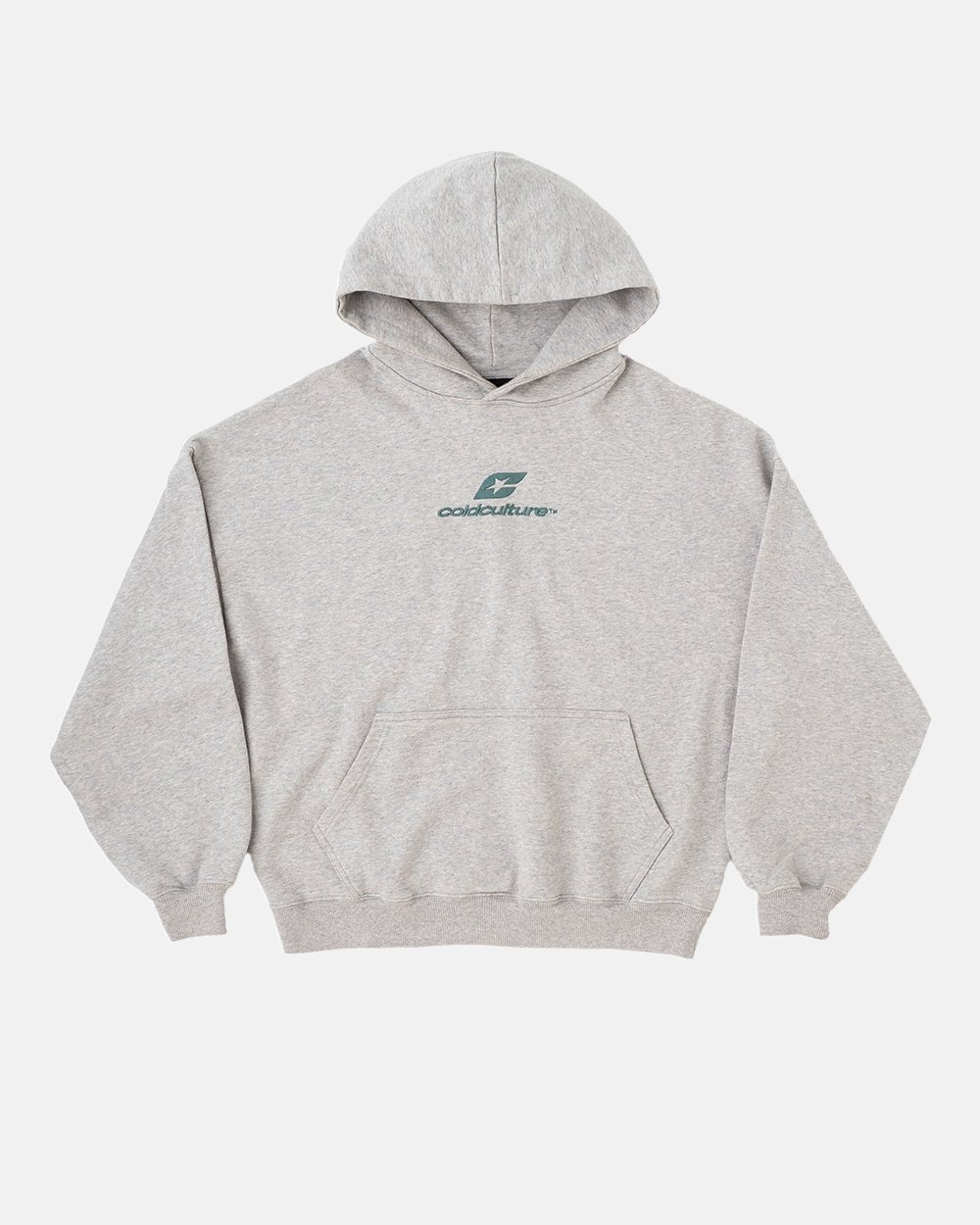 CURVED HOODIE ASH GREY