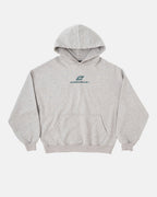 CURVED HOODIE ASH GREY