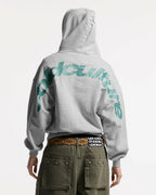 CURVED HOODIE ASH GREY