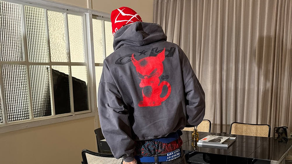 DEMON HOODIE GREY
