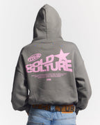 DOWN TO LUCK HOODIE SMOKEY GREY