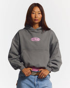 DOWN TO LUCK HOODIE SMOKEY GREY
