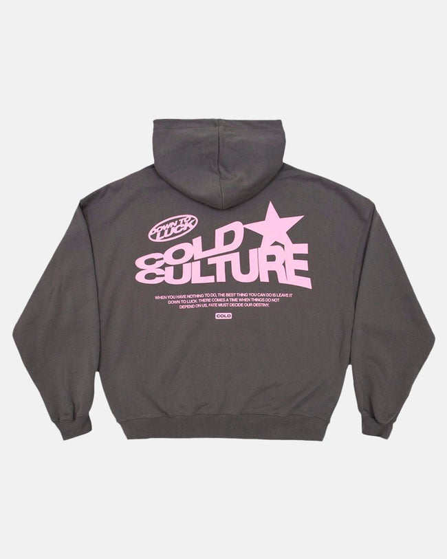 DOWN TO LUCK HOODIE SMOKEY GREY Hover Image