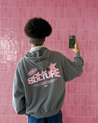 DOWN TO LUCK HOODIE SMOKEY GREY