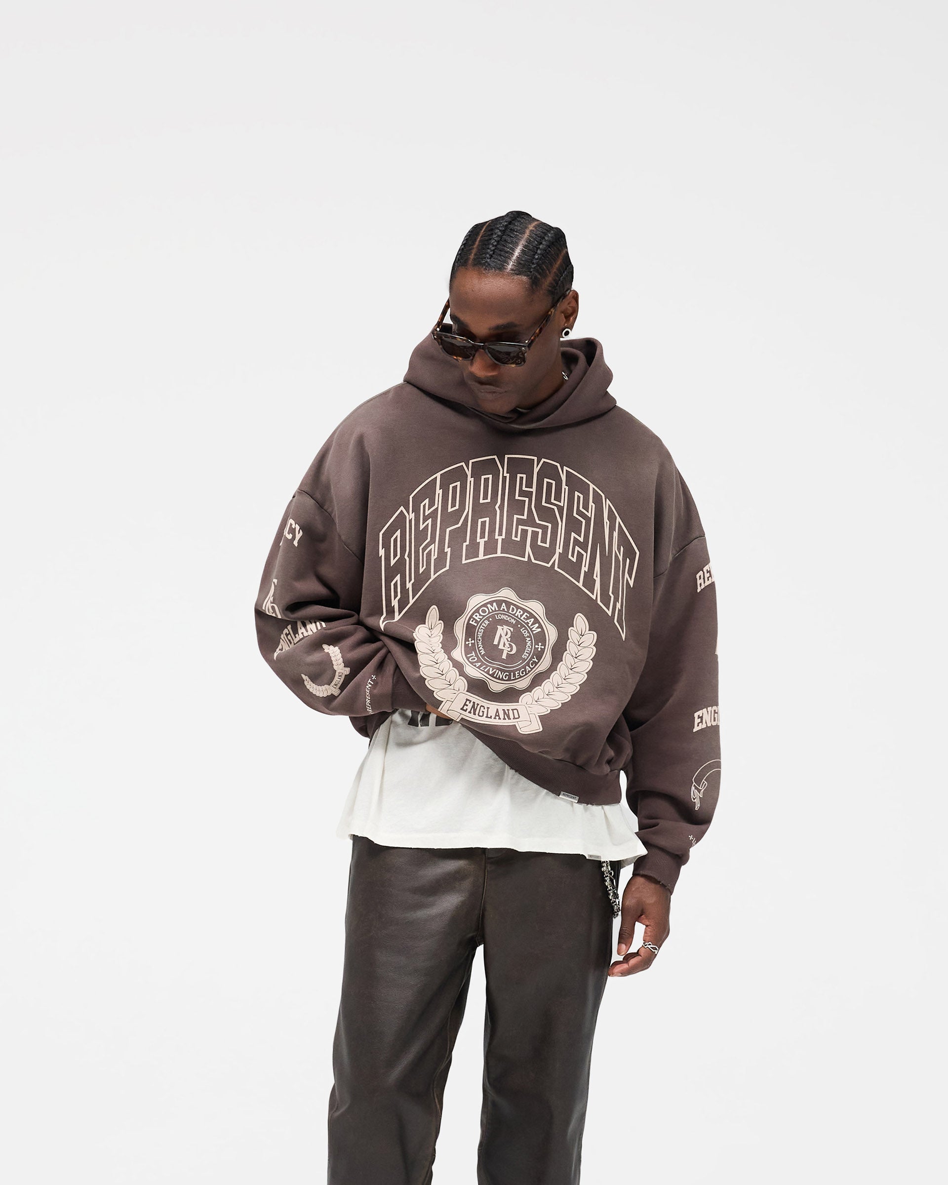 Represent Legacy Crest Hoodie - Nero