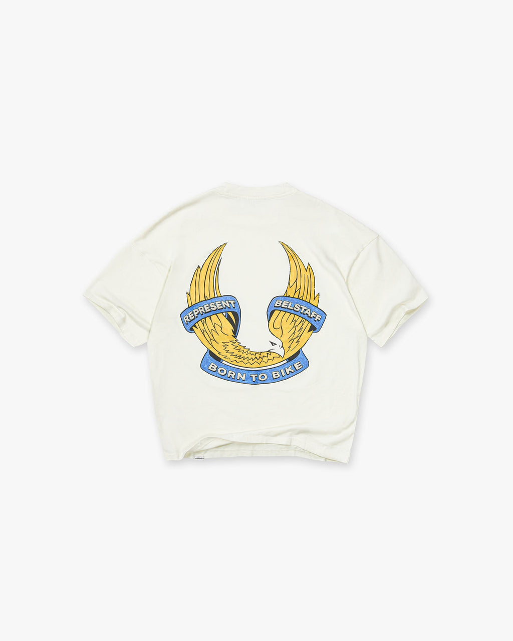 Represent X Belstaff Born To Bike T-Shirt - Flat White