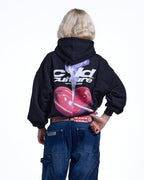HEART ASHTRAY HOODIE BLACK