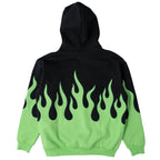 OVERSIZED PREMIUM HEATER HOODIE - BLACK / GREEN