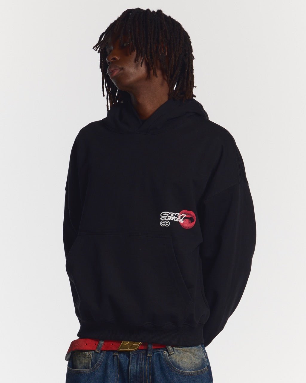 LIP COMBO HOODIE BLACK