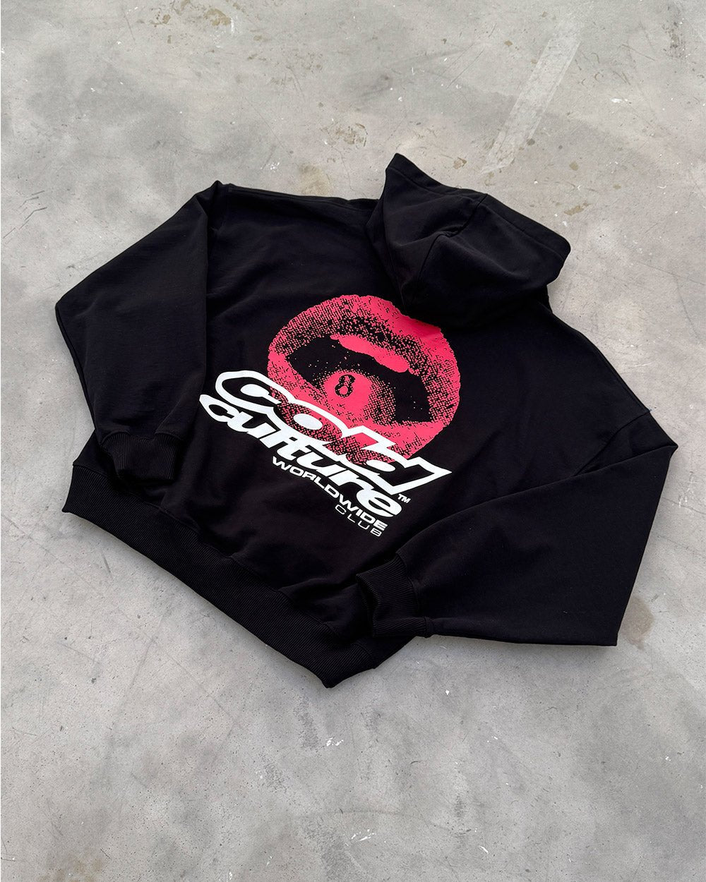 LIP COMBO HOODIE BLACK