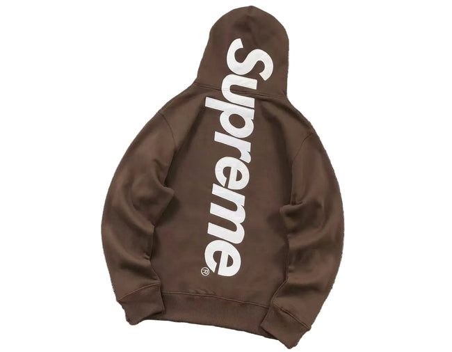 Supreme Side Logo Hoodie & Sweatpants Set – Brown Main Image