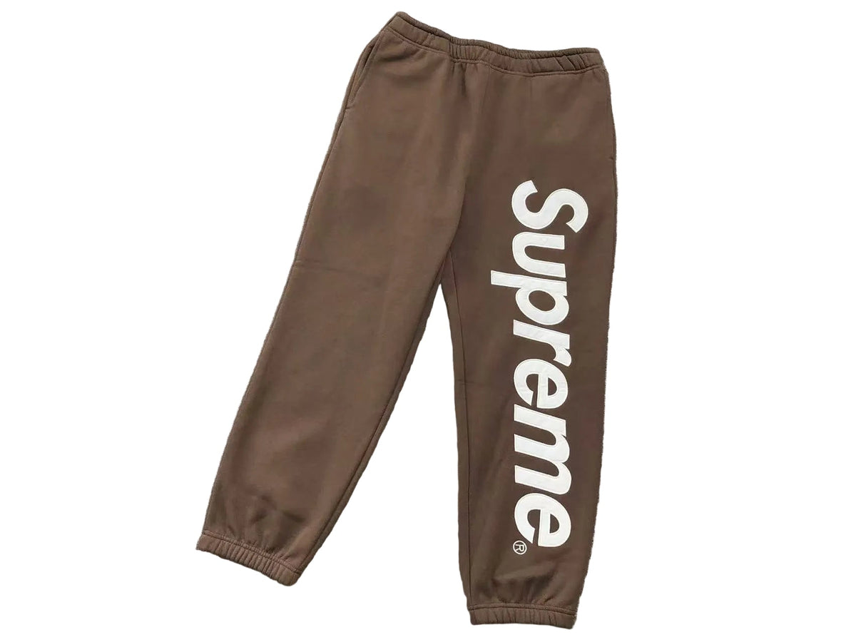 Supreme Side Logo Hoodie & Sweatpants Set – Brown