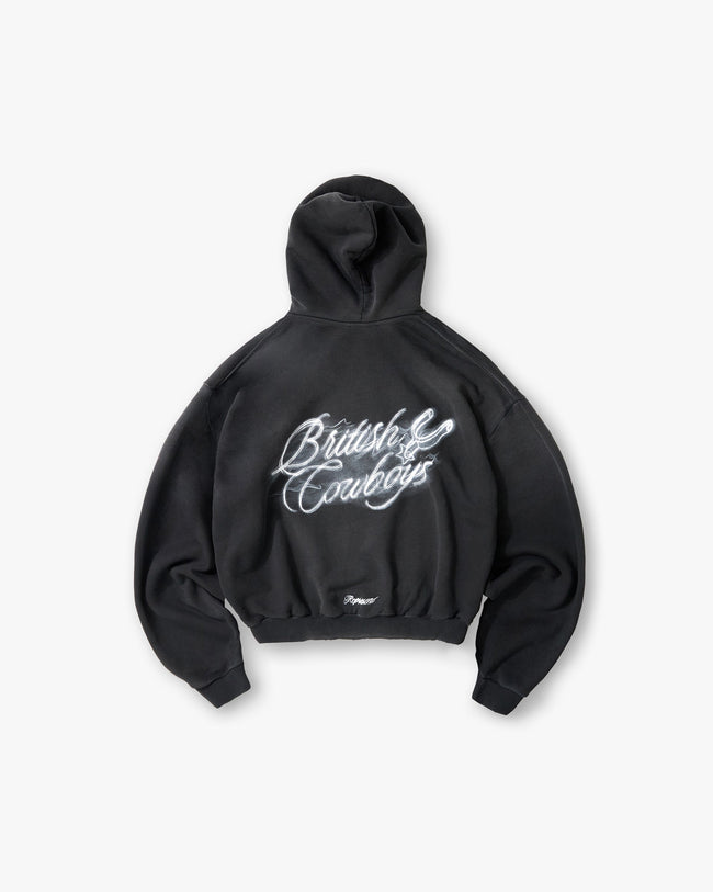 British Cowboys Hoodie - Stained Black Main Image