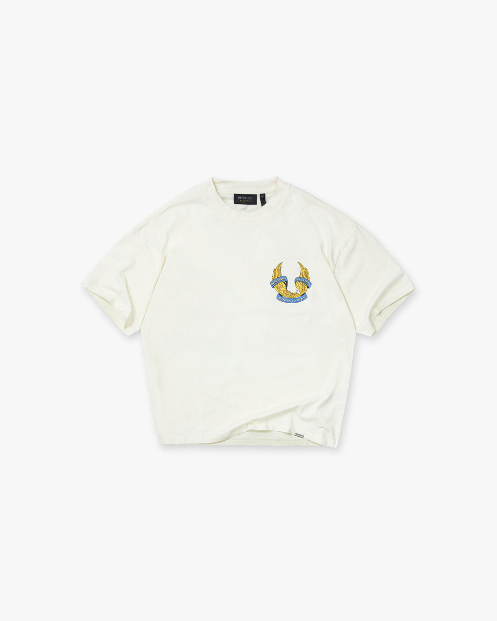 Represent X Belstaff Born To Bike T-Shirt - Flat White