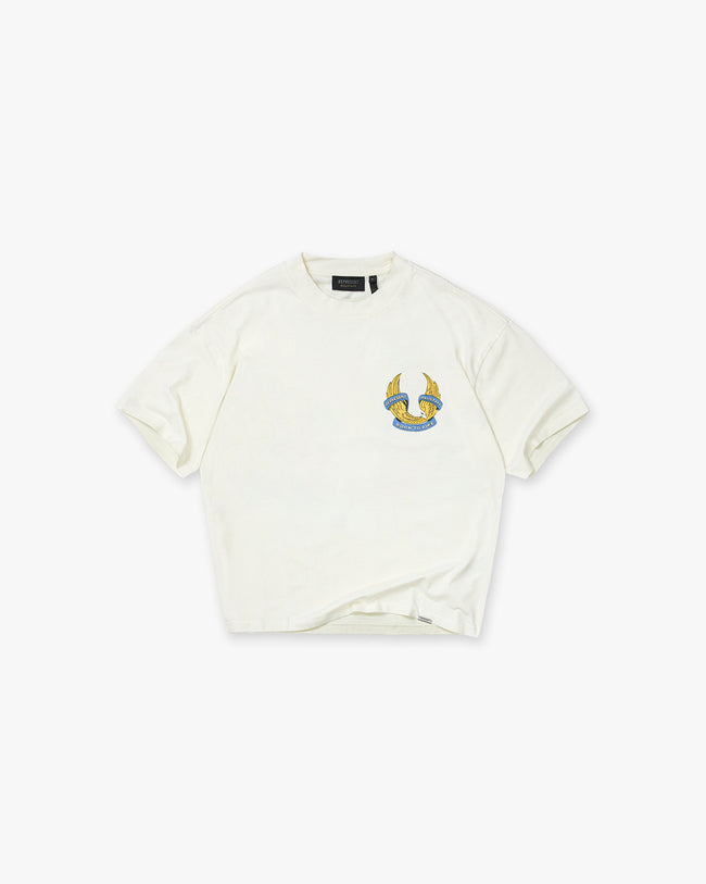 Represent X Belstaff Born To Bike T-Shirt - Flat White Hover Image