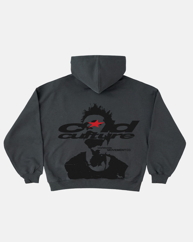 REBEL HOODIE GREY Hover Image