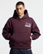 SMOKING ANGEL HOODIE BURGUNDY