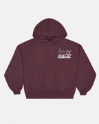 SMOKING ANGEL HOODIE BURGUNDY