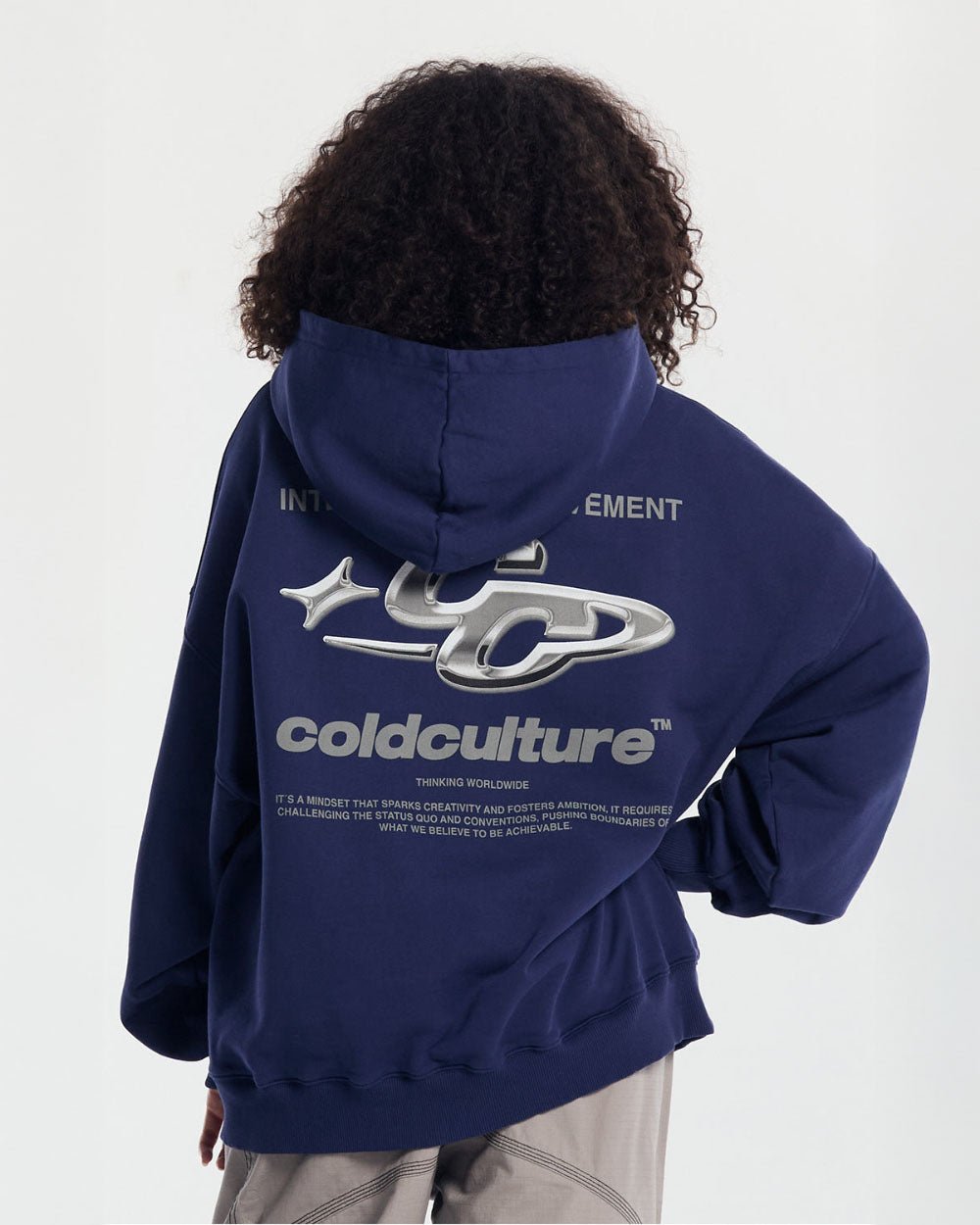 SPARKLY HOODIE COSMIC BLUE