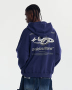 SPARKLY HOODIE COSMIC BLUE