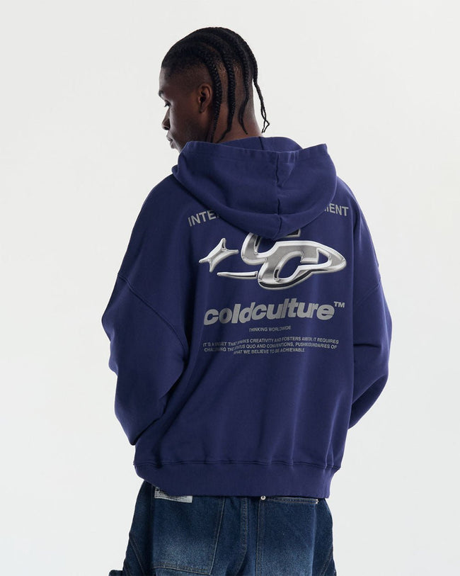 SPARKLY HOODIE COSMIC BLUE Main Image