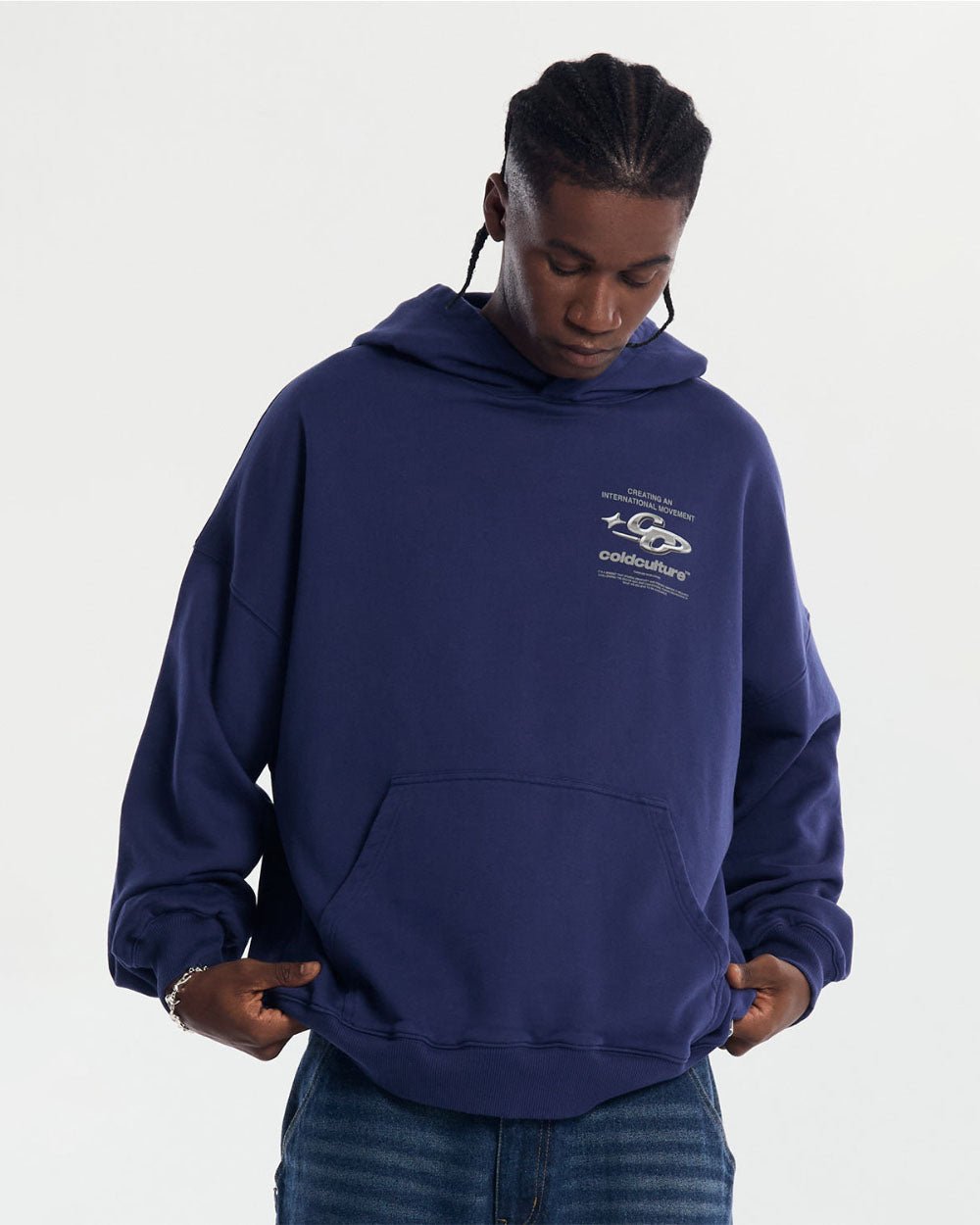 SPARKLY HOODIE COSMIC BLUE