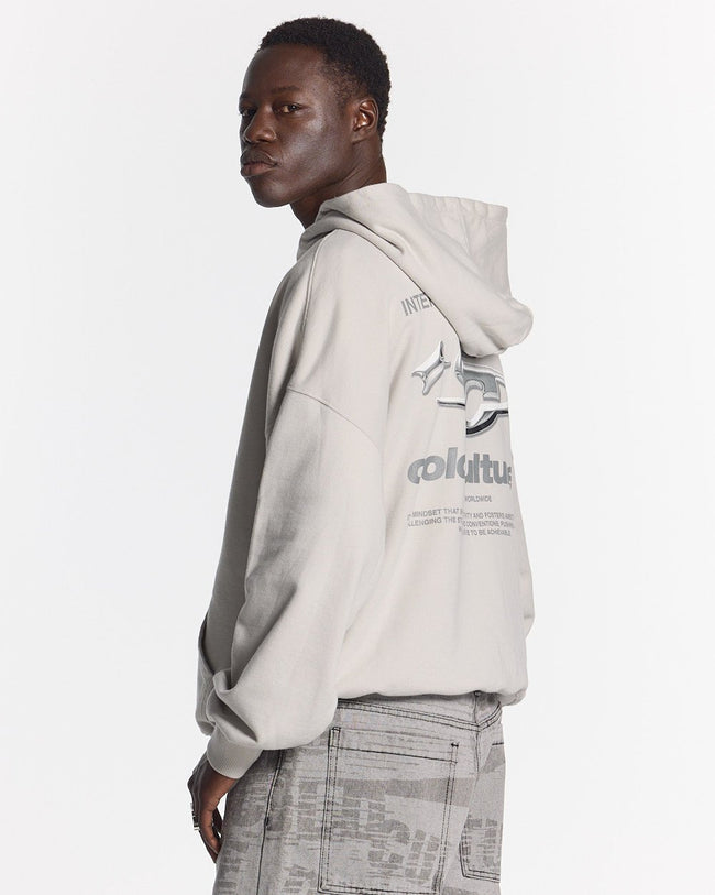 SPARKLY HOODIE PEARL GREY Main Image